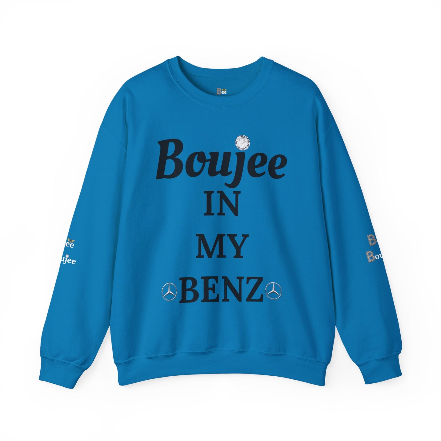 Boujee In My Benz - Heavy Blend™ Light Colors Crewneck Sweatshirt