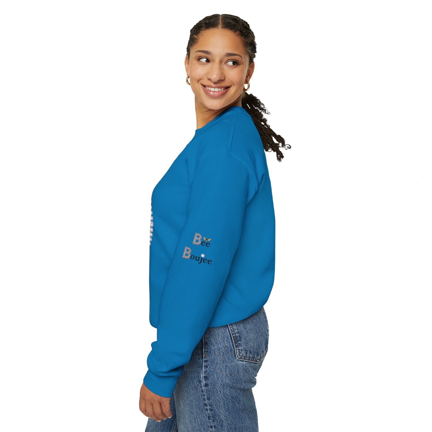 Basic Boujee Blessed - Heavy Blend™ Light Colors Crewneck Sweatshirt