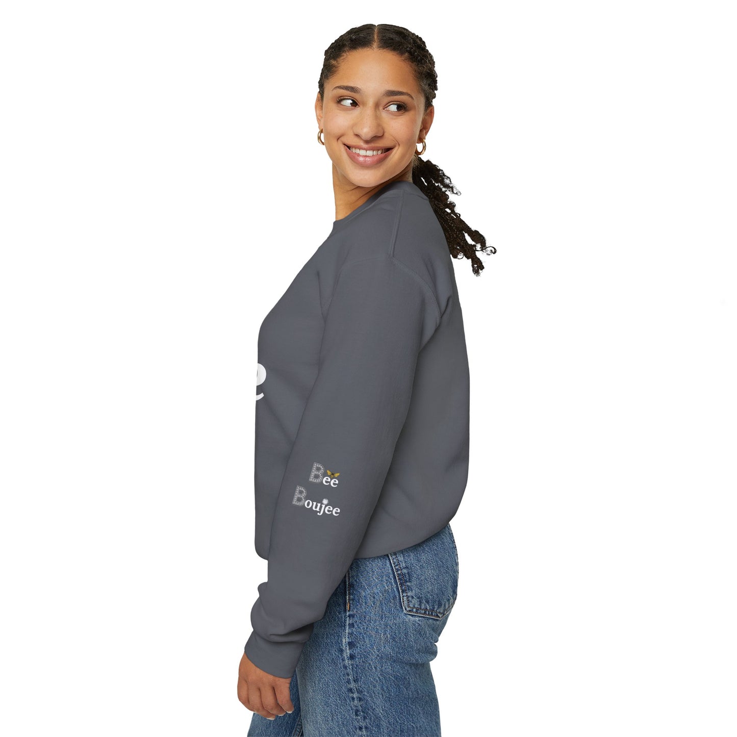 "Beeing" Boujee Ain't Easy- Heavy Blend™ Dark Colors Crewneck Sweatshirt