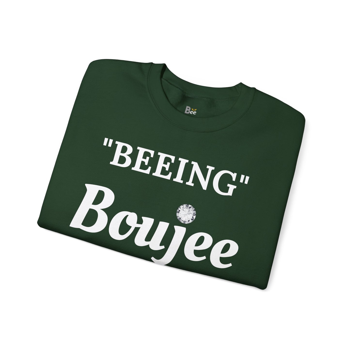 "Beeing" Boujee Ain't Easy- Heavy Blend™ Dark Colors Crewneck Sweatshirt