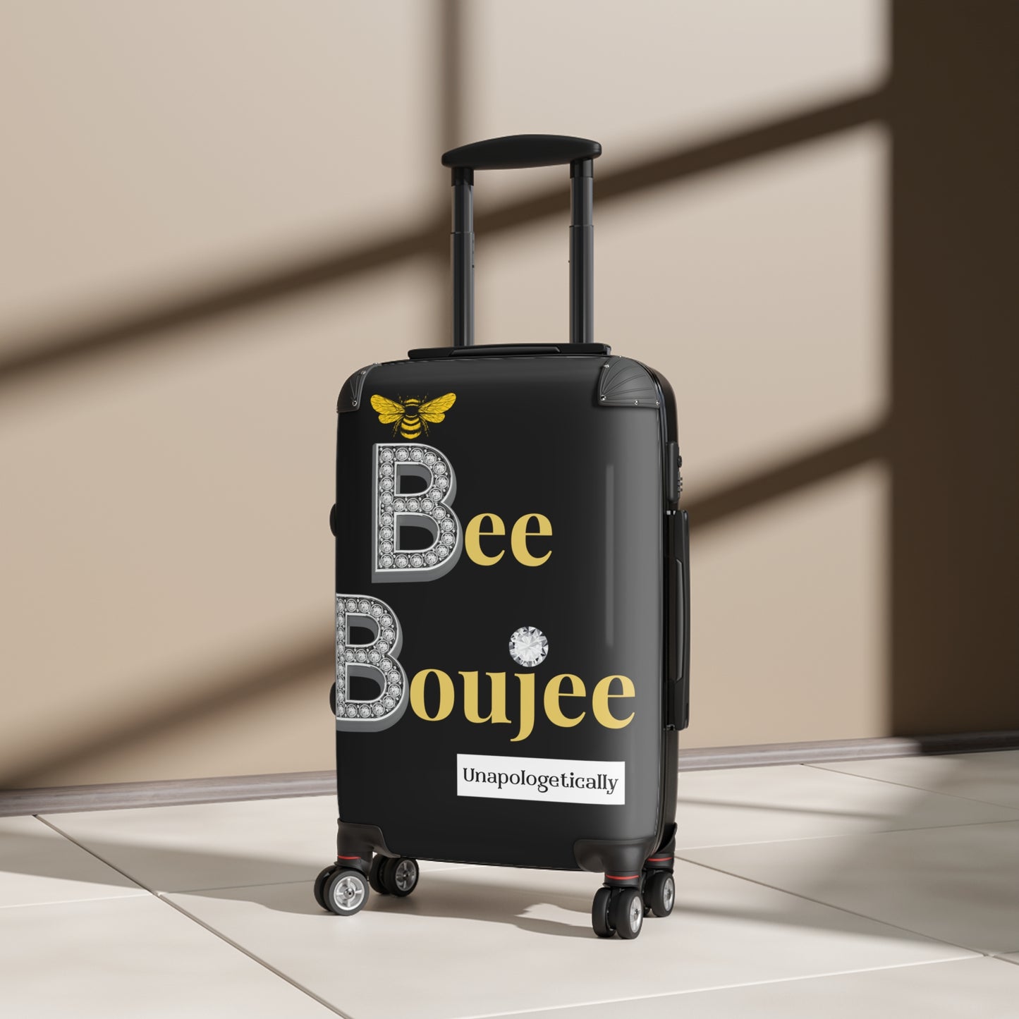 Bee Boujee Luggage - BLACK