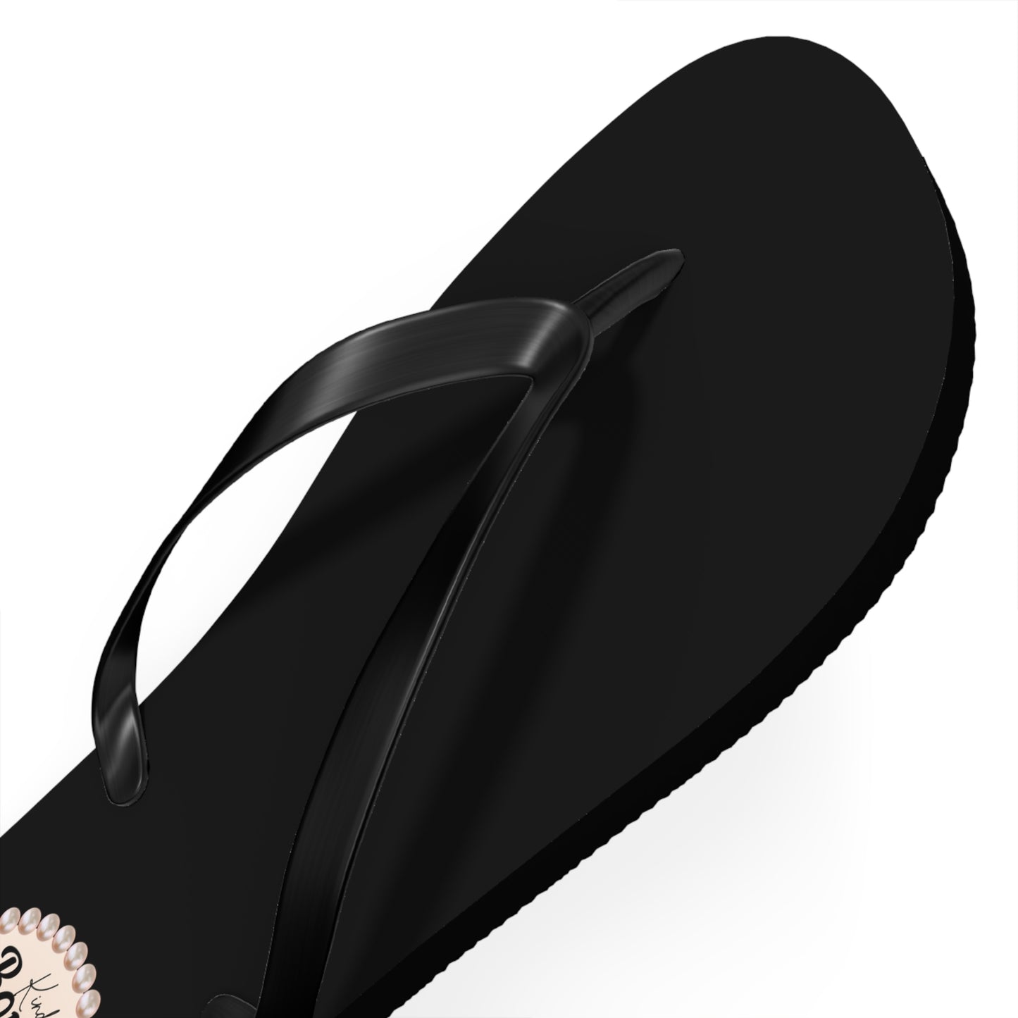 Kinda Boujee Really Blessed BLACK Flip Flops - EXTRA LARGE