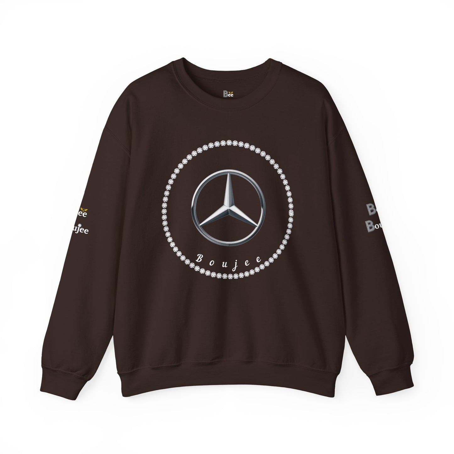 Boujee Benz Emblem - Heavy Blend™ Dark Colors Crewneck Sweatshirt