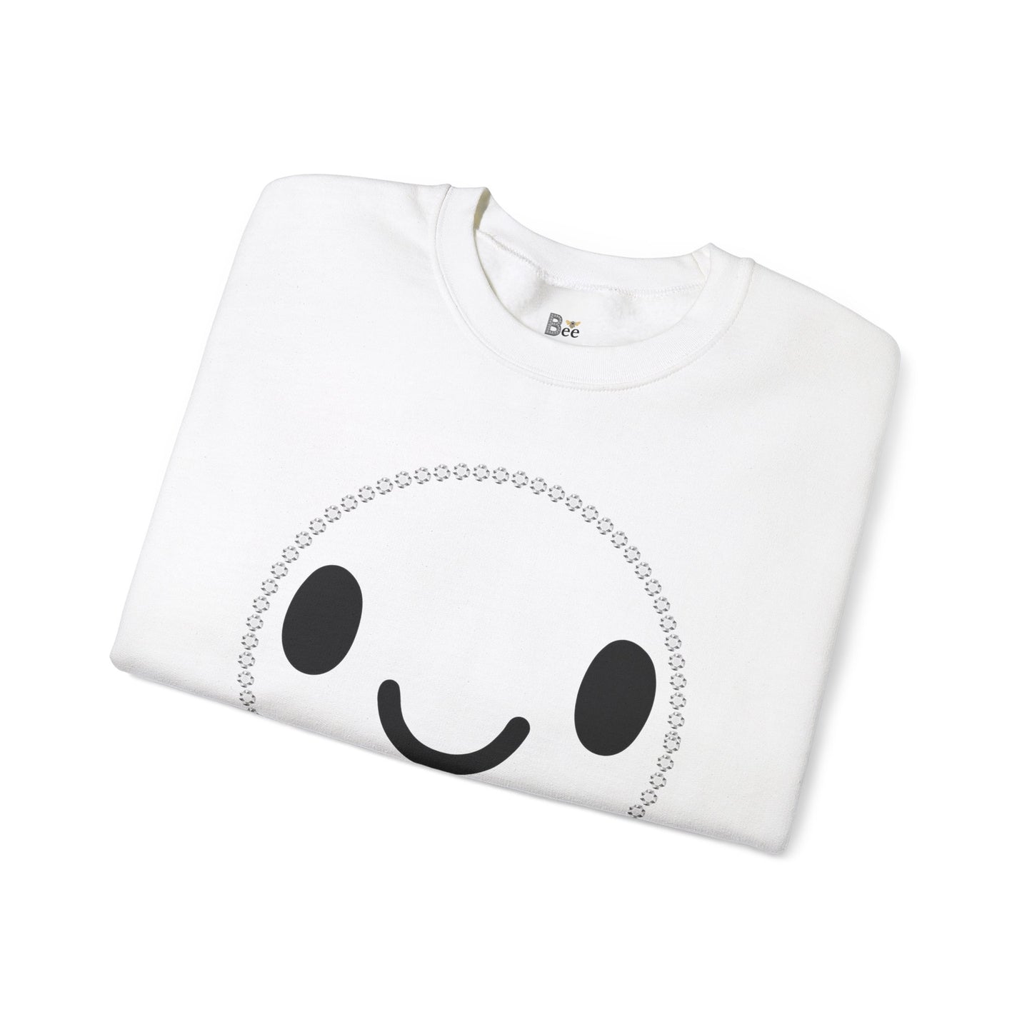 Boujee Smiley Face - Heavy Blend™ Light Colors Crewneck Sweatshirt