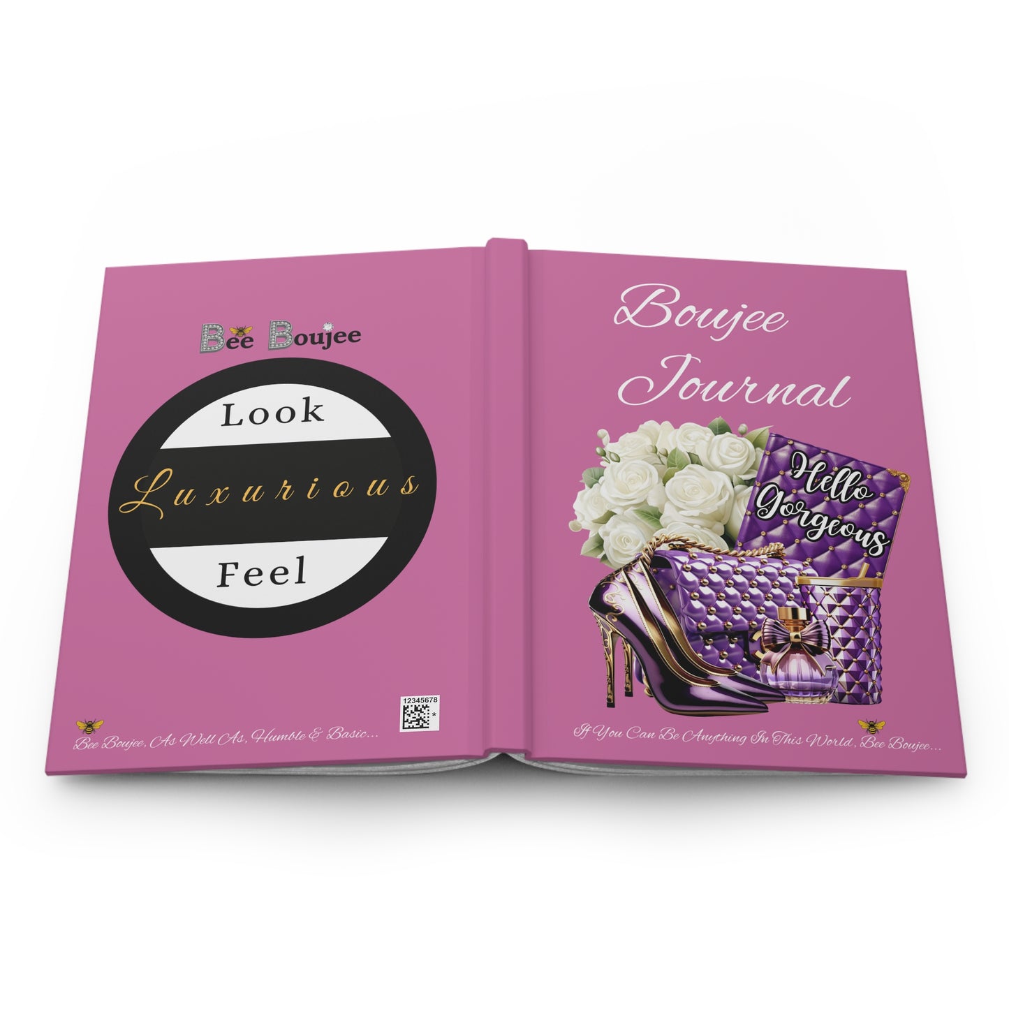 Hardcover "Boujee" Journal Matte PINK