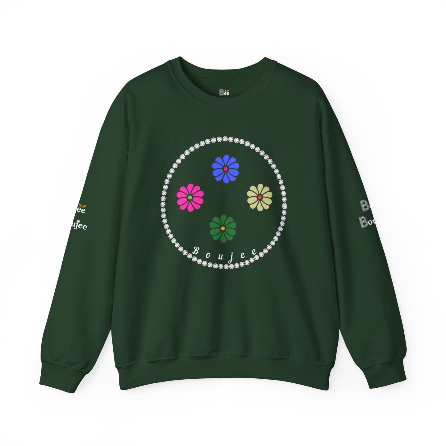 Boujee Mini Flowers - Heavy Blend™ Dark Colors Crewneck Sweatshirt