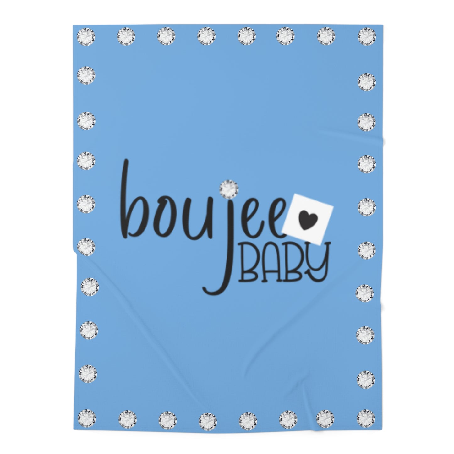 Boujee Baby - Swaddle Blanket BLUE