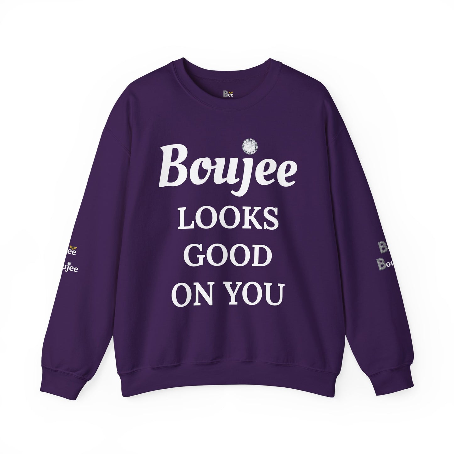 Boujee Looks Good On You - Heavy Blend™ Dark Colors Crewneck Sweatshirt
