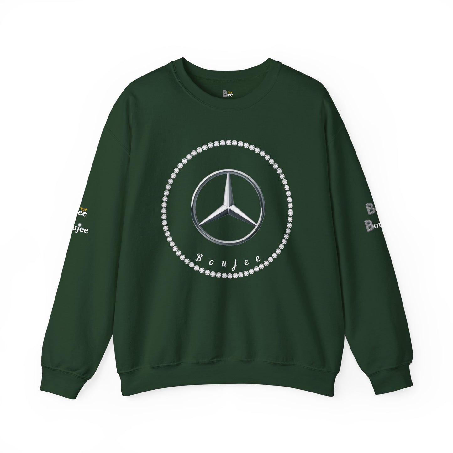 Boujee Benz Emblem - Heavy Blend™ Dark Colors Crewneck Sweatshirt