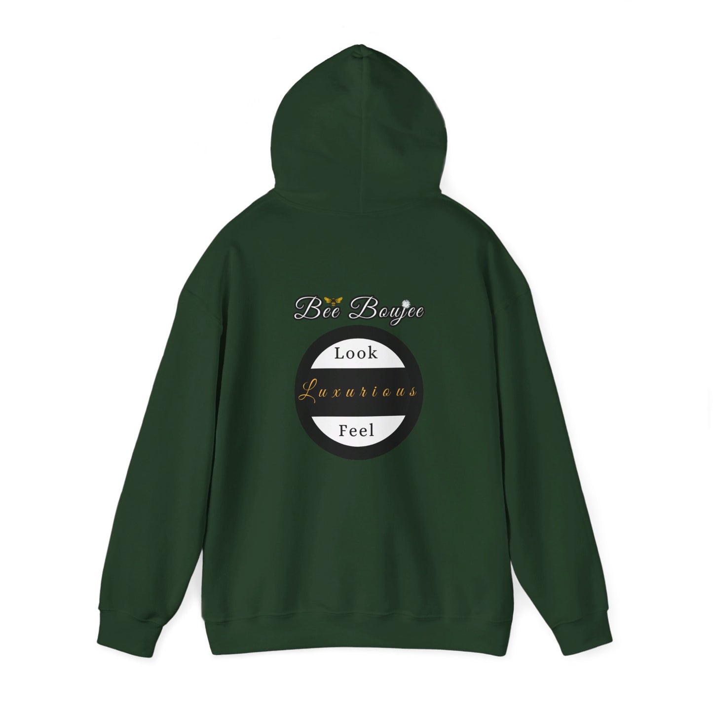 Halloween Booo in Boooujee Heavy Blend™ Hooded Sweatshirt - FAIR SKIN TONE