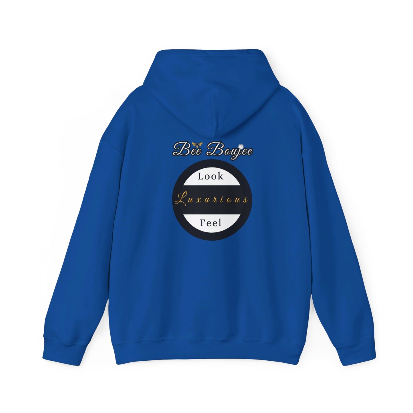 Halloween Booo in Boooujee Heavy Blend™ Hooded Sweatshirt - BROWN SKIN TONE