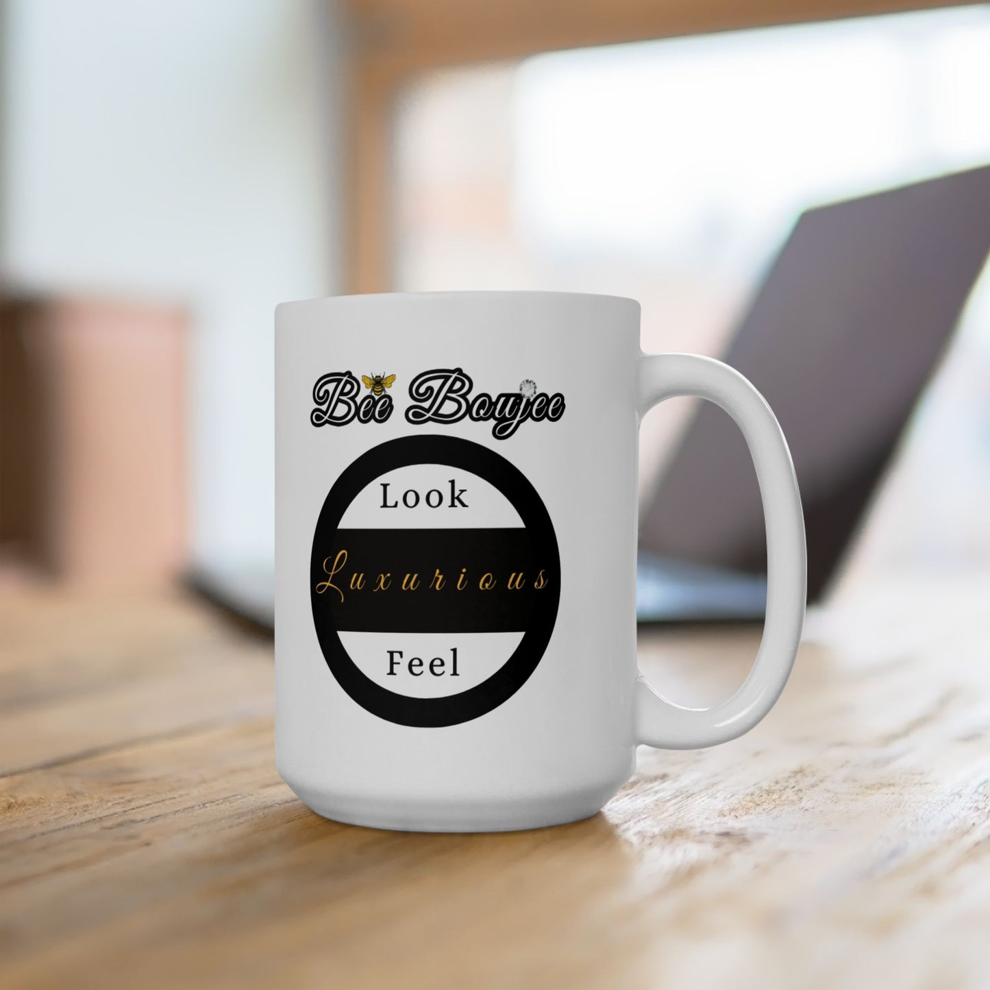 Halloween Just Plain Boujee WHITE Ceramic Mug, 15oz