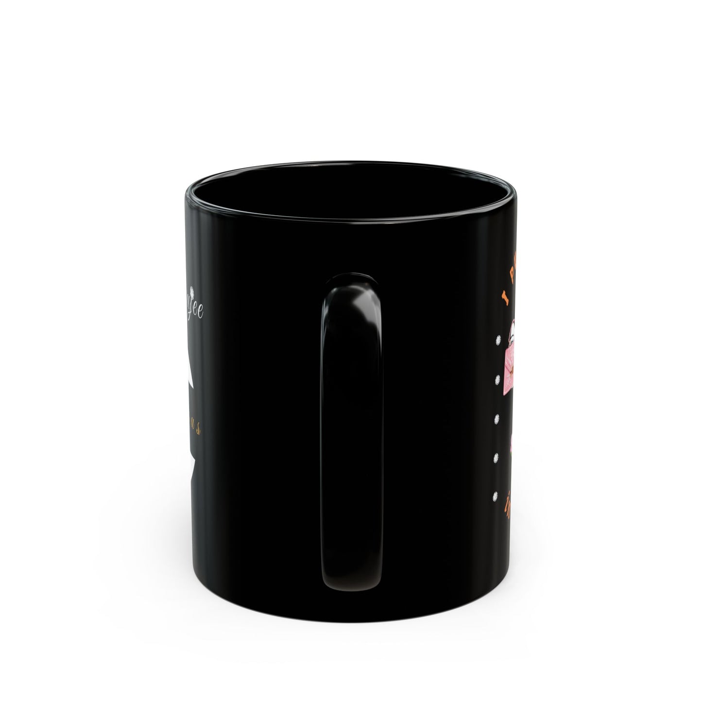 Halloween Booo in Booujee BLACK Mug 11oz FAIR SKIN TONE