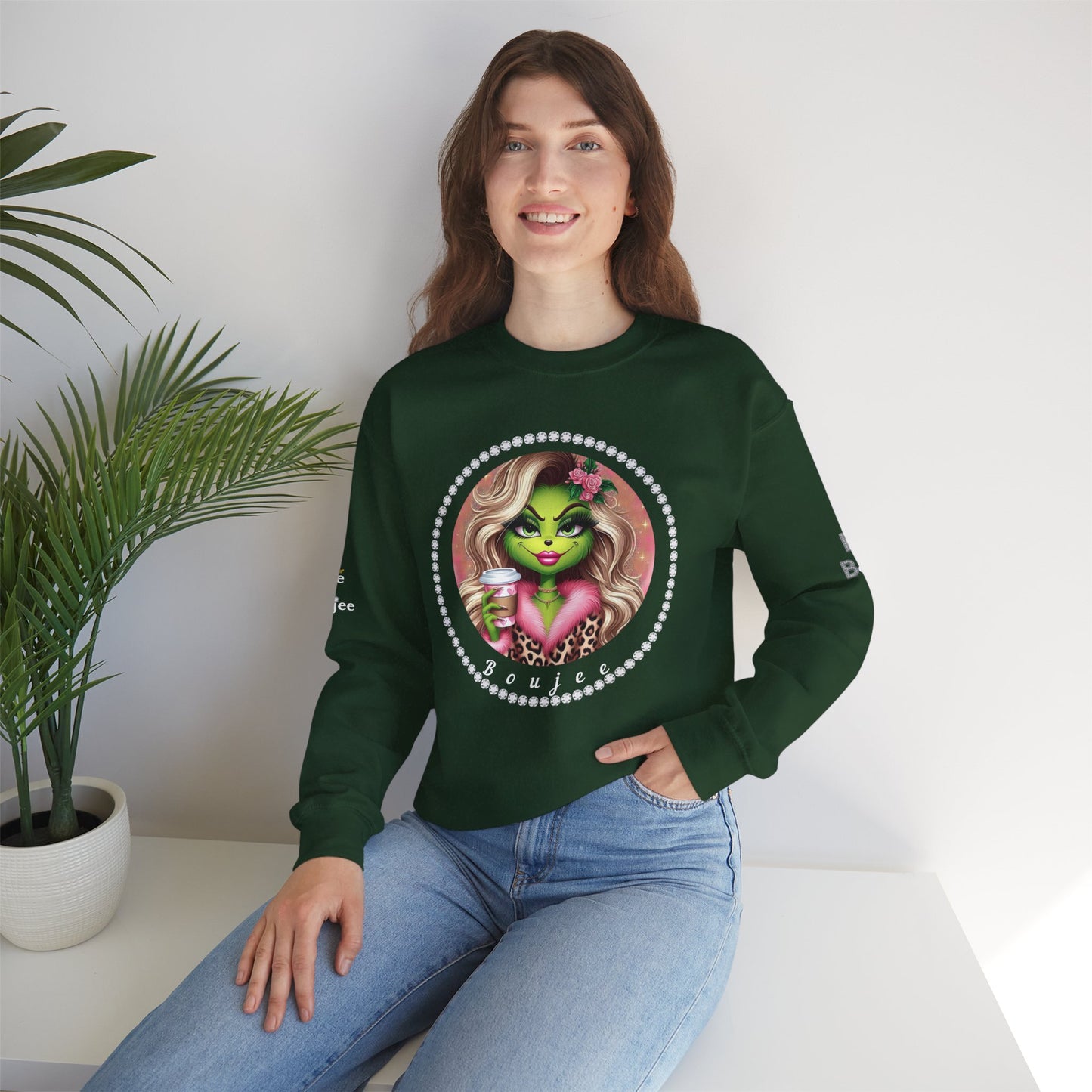 Boujee "Gritch" - Heavy Blend™ Dark Colors Crewneck Sweatshirt