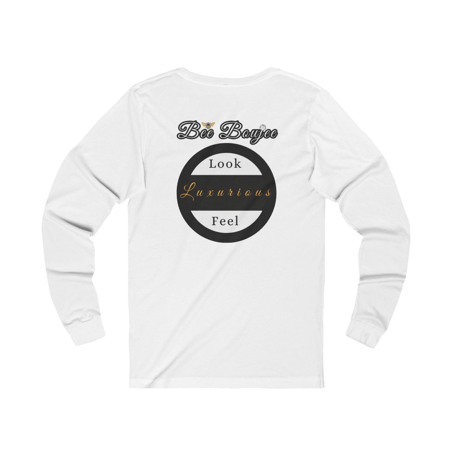 Halloween Booo in Boooujee - Jersey Long Sleeve Tee BROWN SKIN TONE