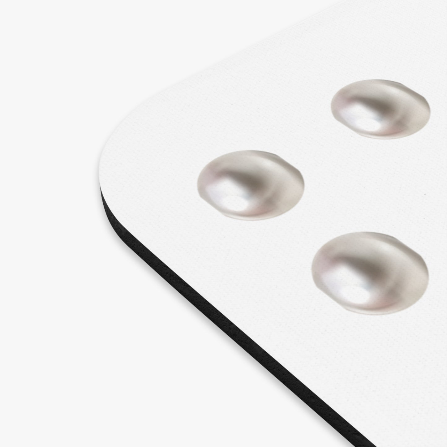 Boujee in Pearls Mouse Pad WHITE (Rectangle)