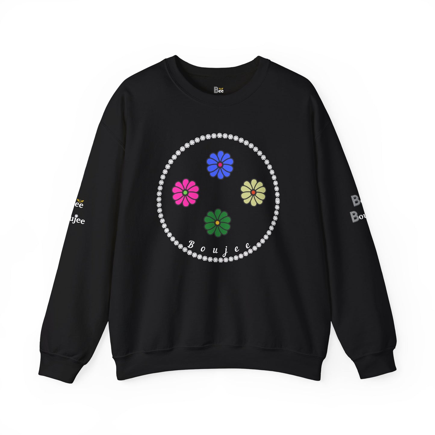 Boujee Mini Flowers - Heavy Blend™ Dark Colors Crewneck Sweatshirt