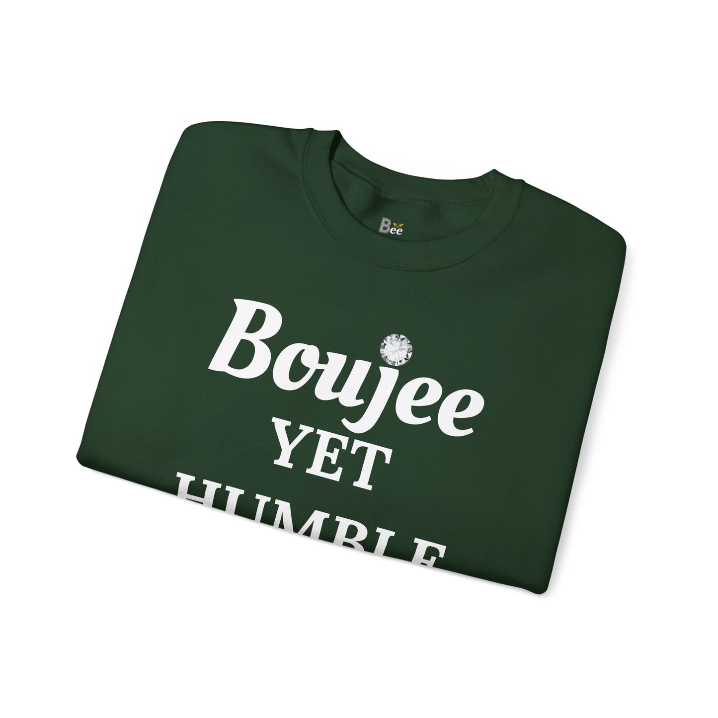 Boujee Yet Humble & Basic - Heavy Blend™ Dark Colors Crewneck Sweatshirt