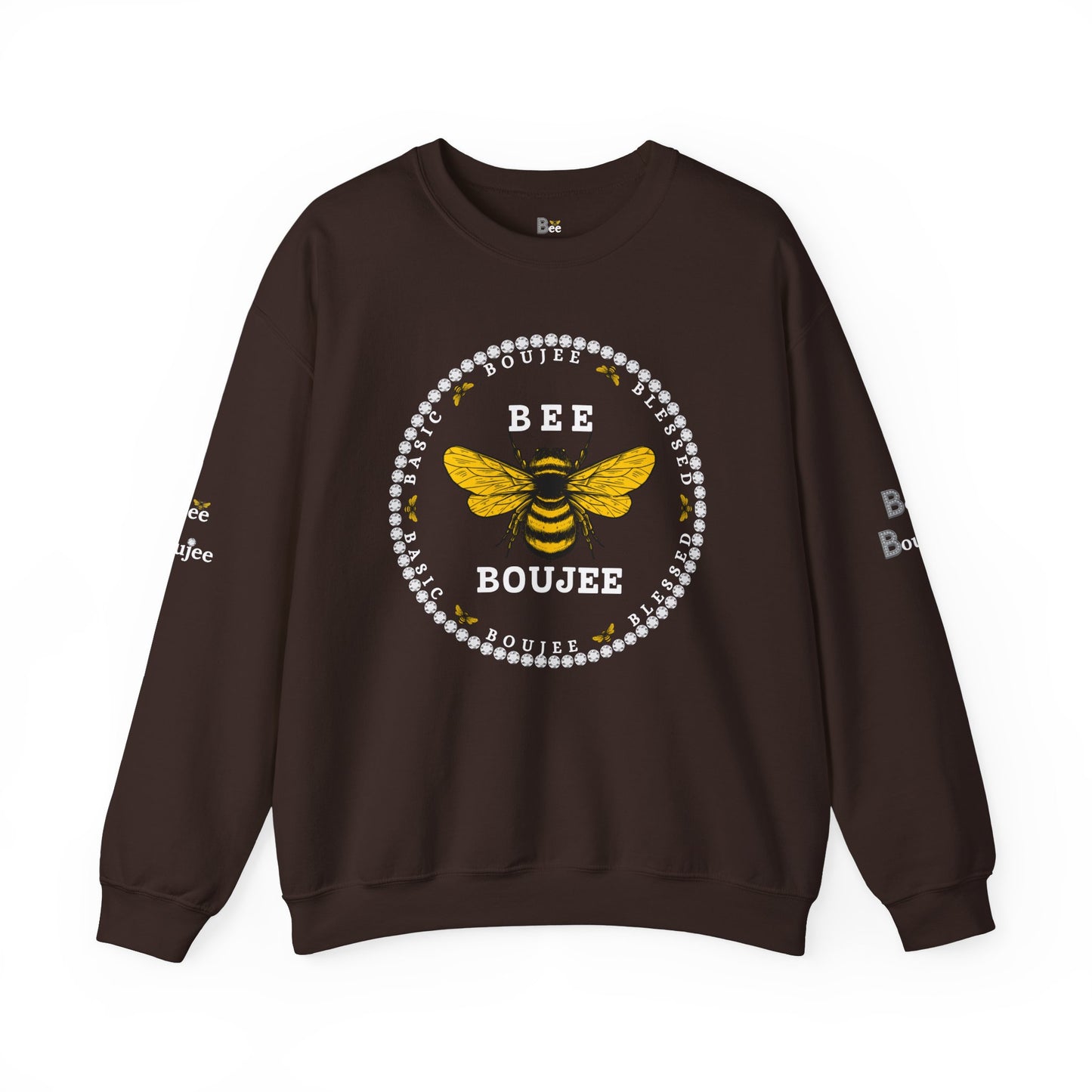 Basic Boujee Blessed - Heavy Blend™ Dark Colors Crewneck Sweatshirt