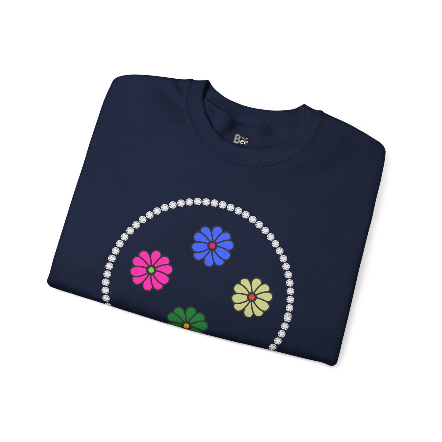 Boujee Mini Flowers - Heavy Blend™ Dark Colors Crewneck Sweatshirt