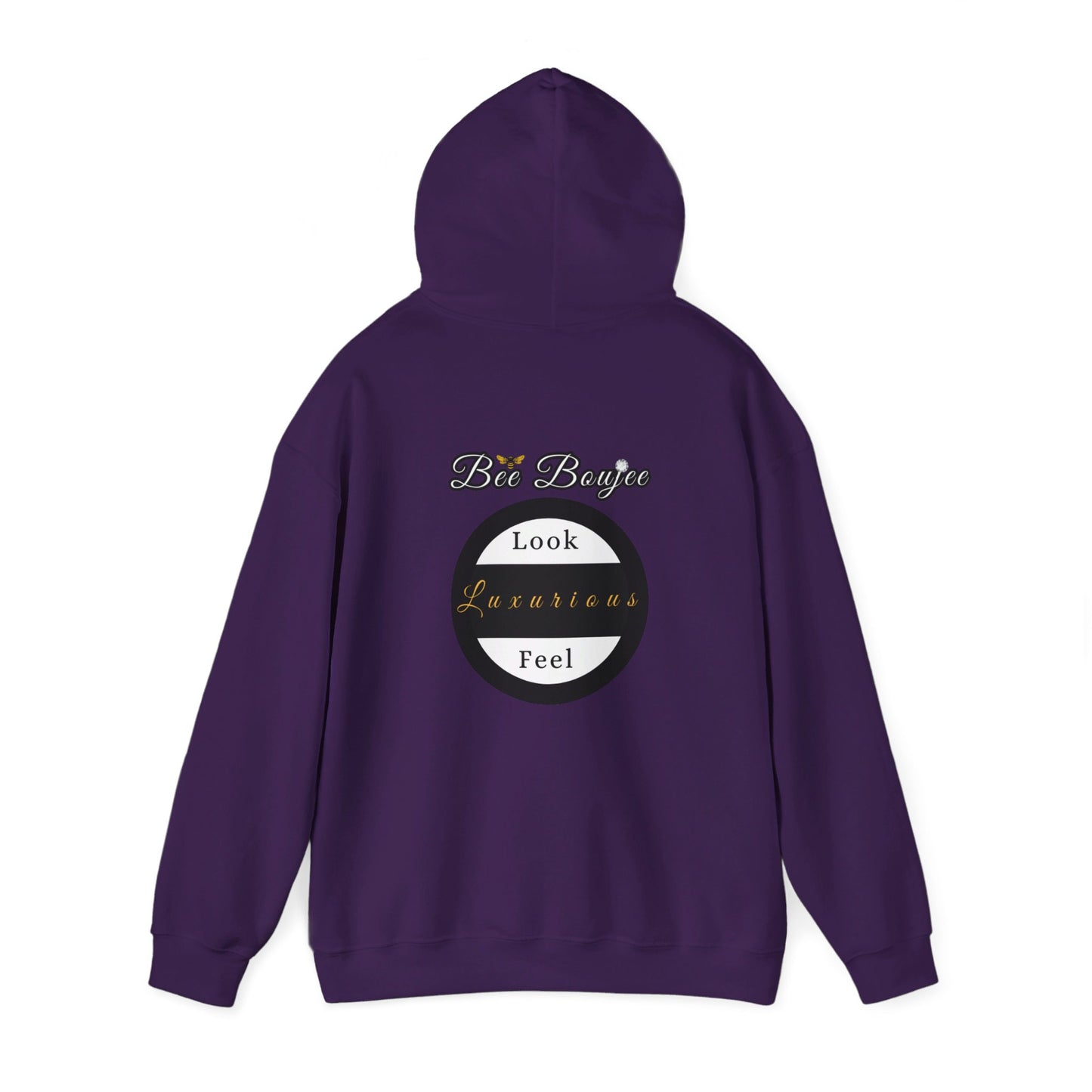 Halloween Booo in Boooujee Heavy Blend™ Hooded Sweatshirt - FAIR SKIN TONE