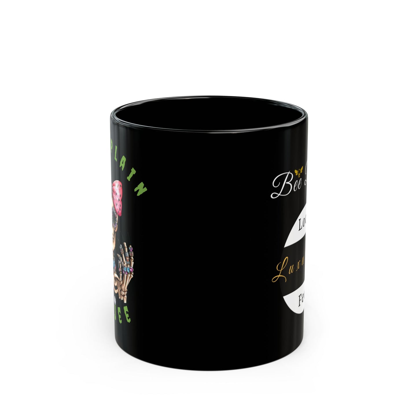 Halloween Just Plain Boujee BLACK Mug 11oz