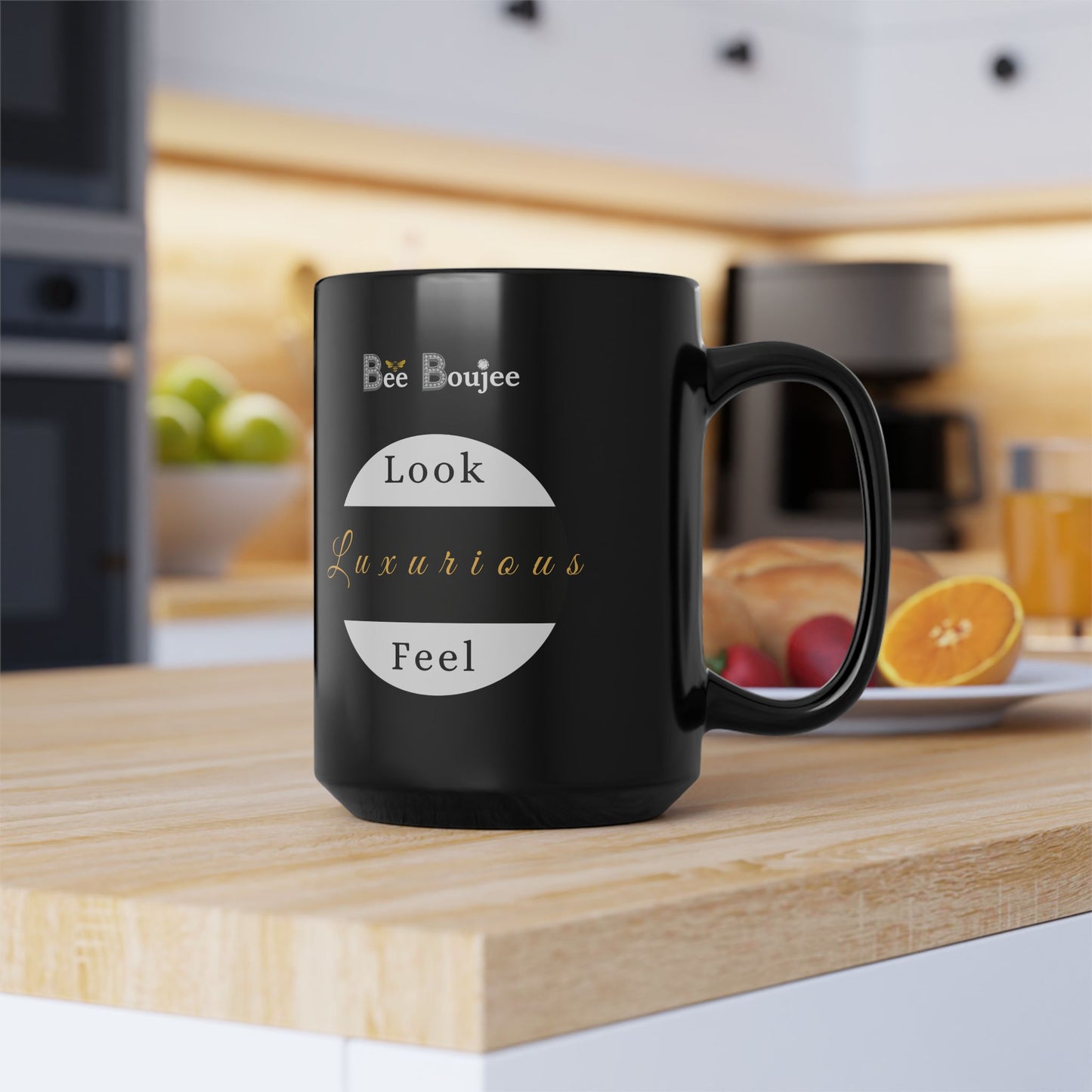 Budget Boujee - Mug BLACK 15oz