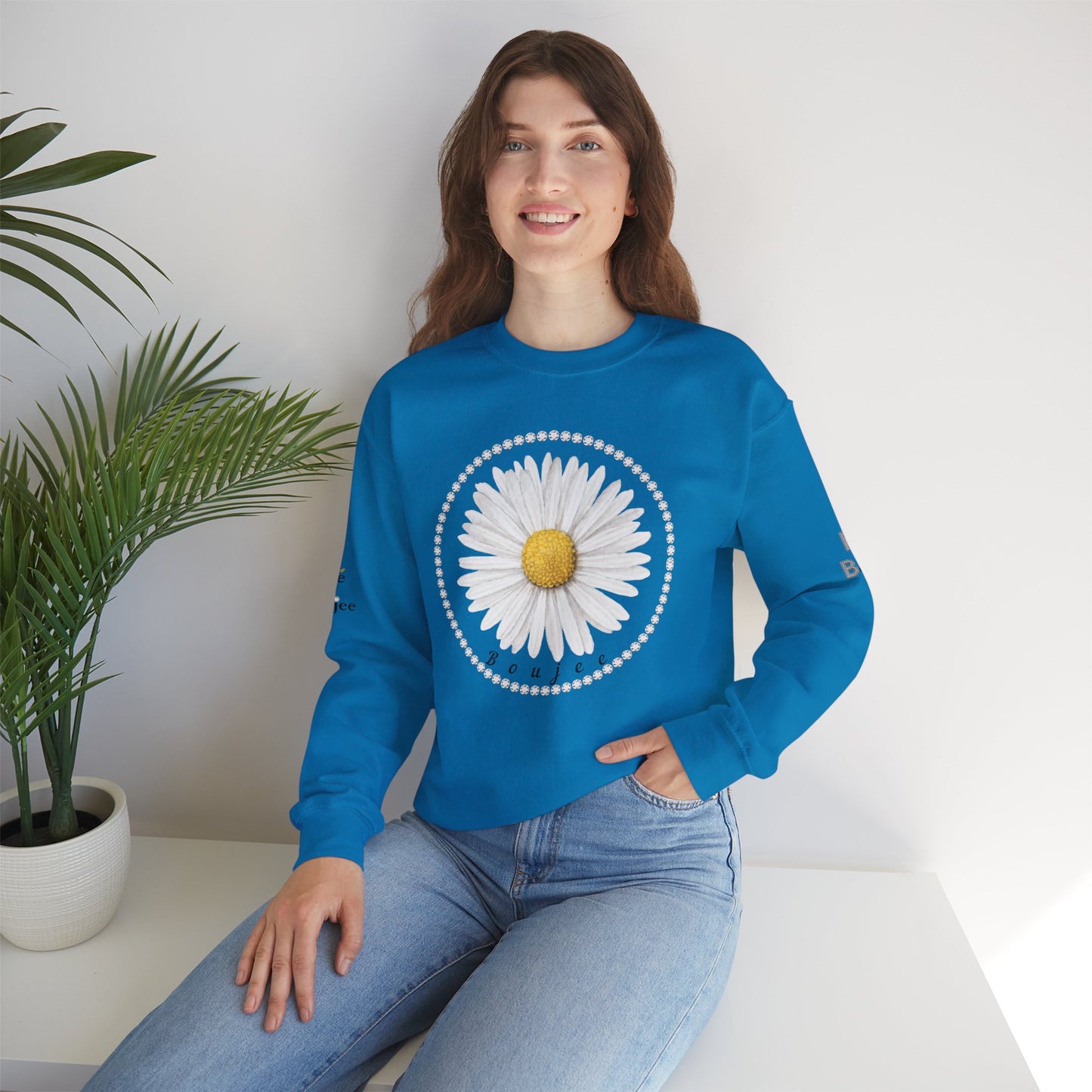 Boujee Daisy - Heavy Blend™ Light Colors Crewneck Sweatshirt