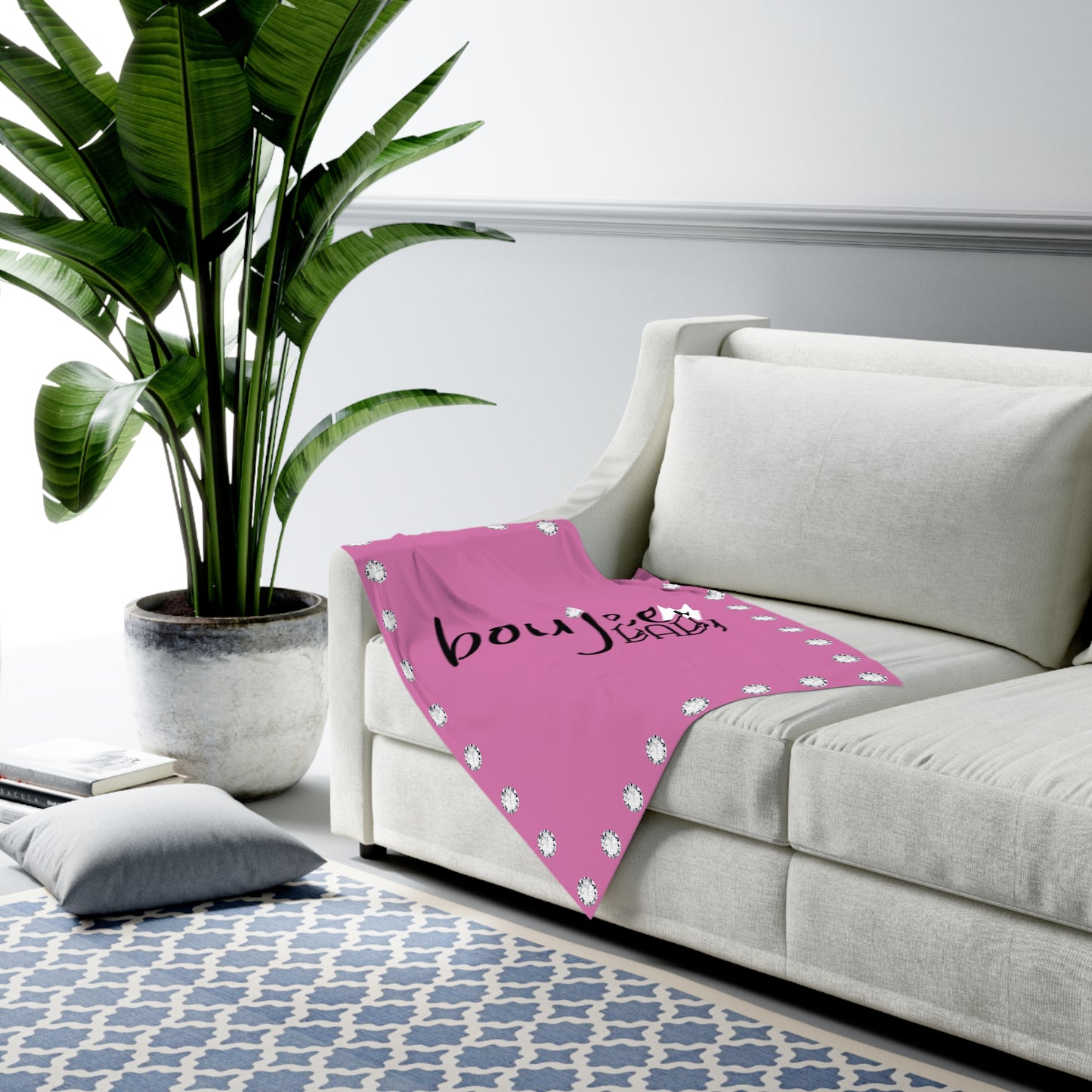 Boujee Baby - Swaddle Blanket PINK