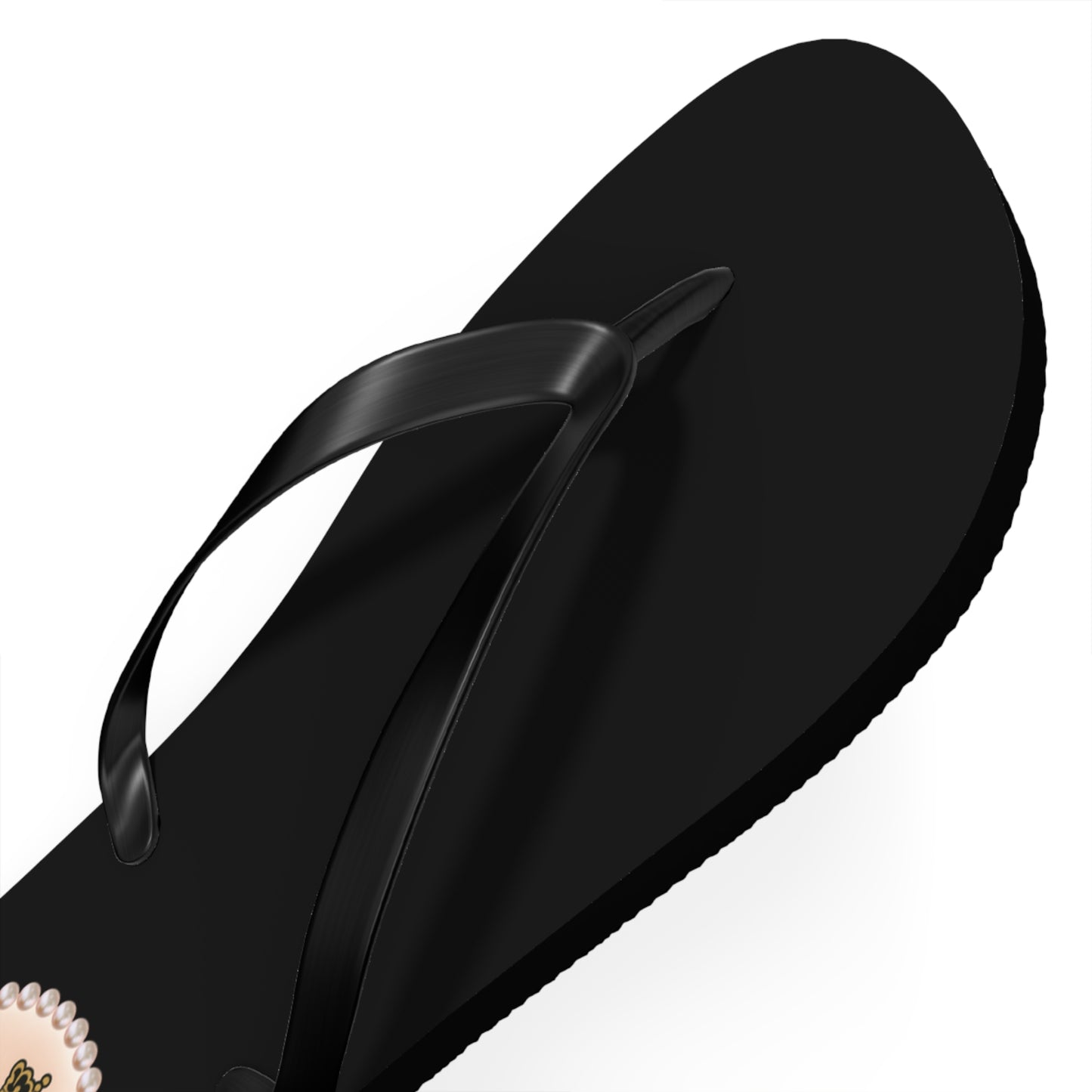 The Boujee Hive BLACK Flip Flops - EXTRA LARGE