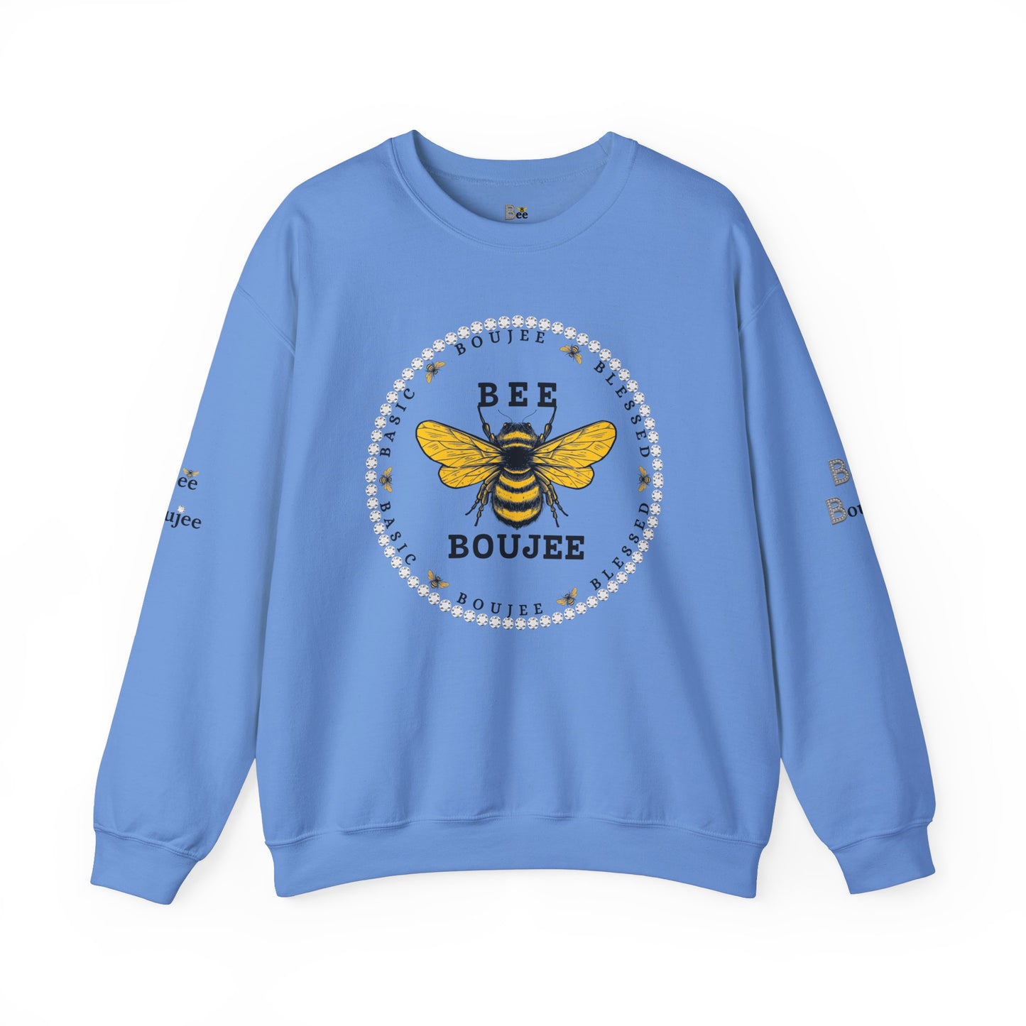 Basic Boujee Blessed - Heavy Blend™ Light Colors Crewneck Sweatshirt