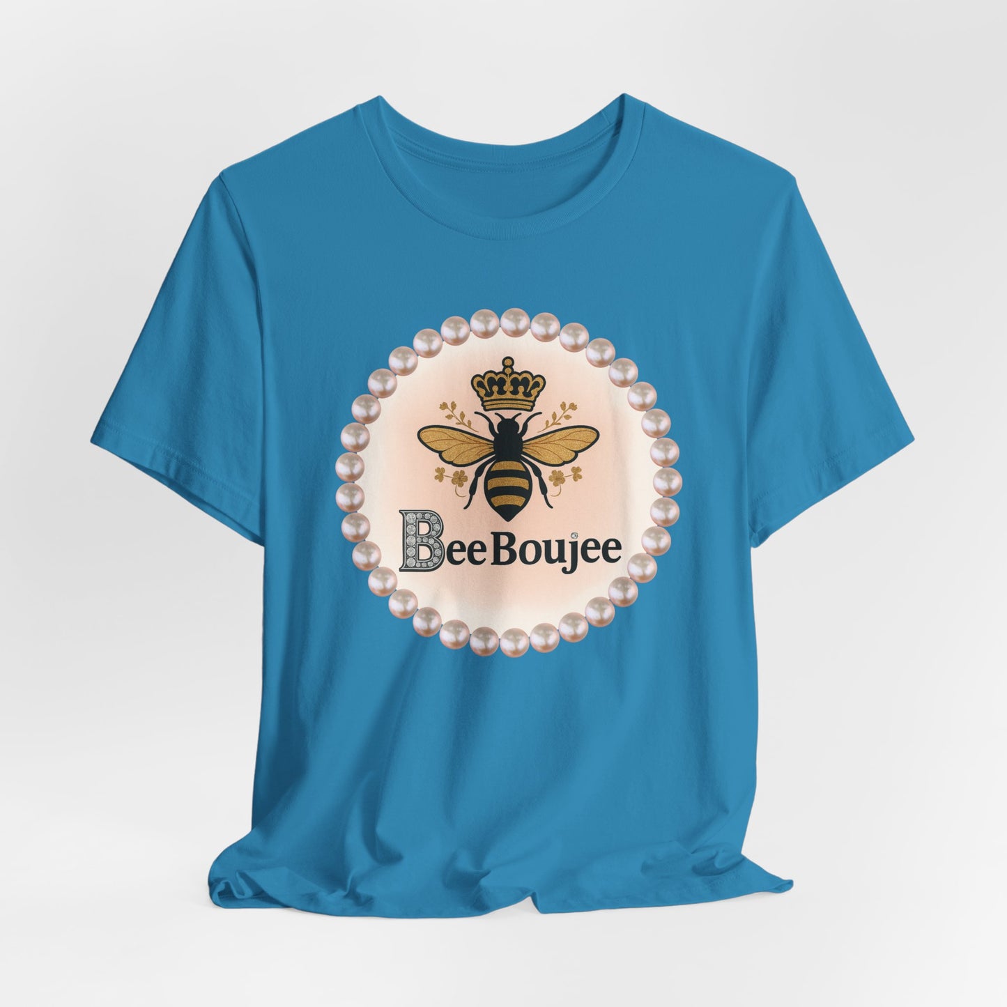 Customizable Bee Boujee Pearl Emblem Tee
