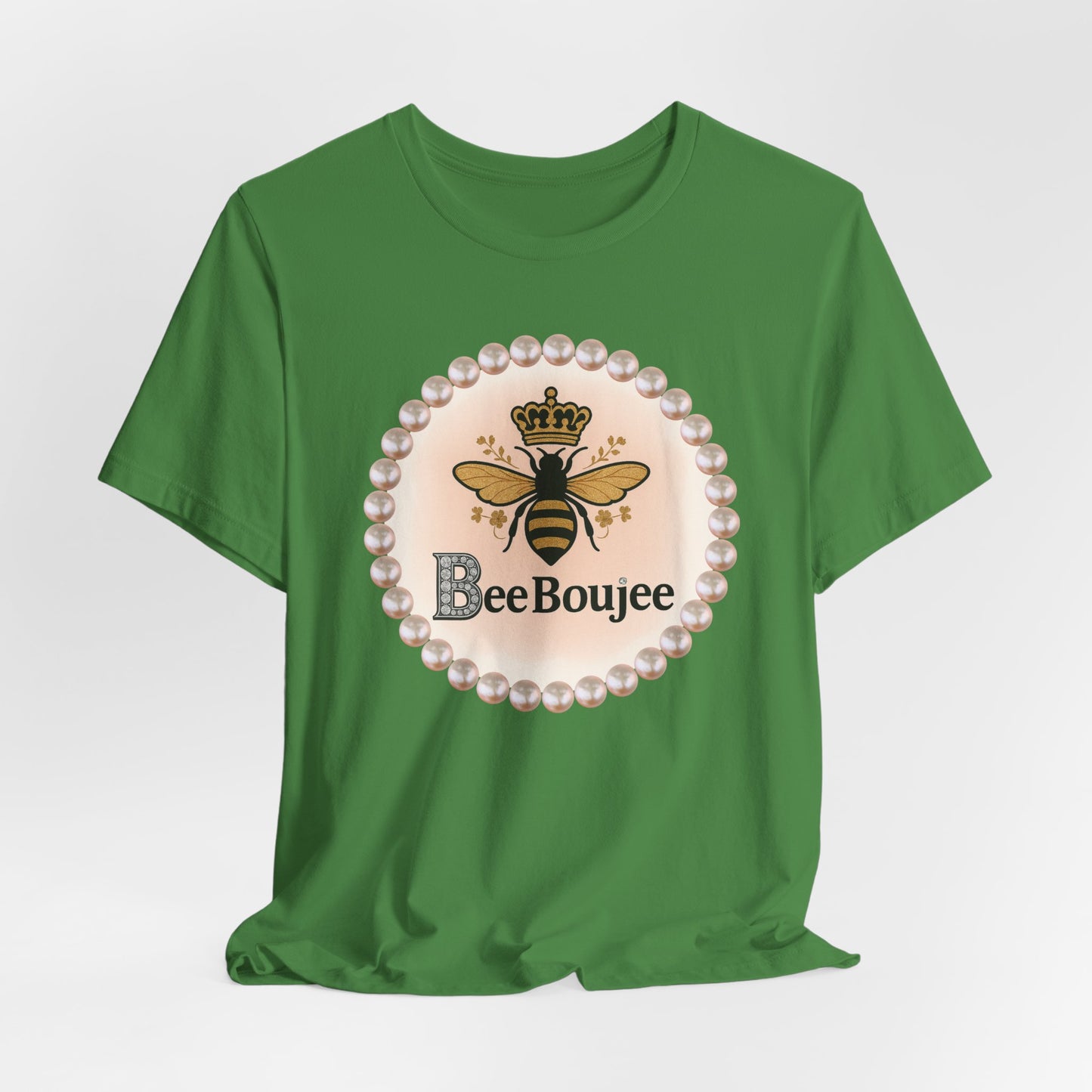 Customizable Bee Boujee Pearl Emblem Tee