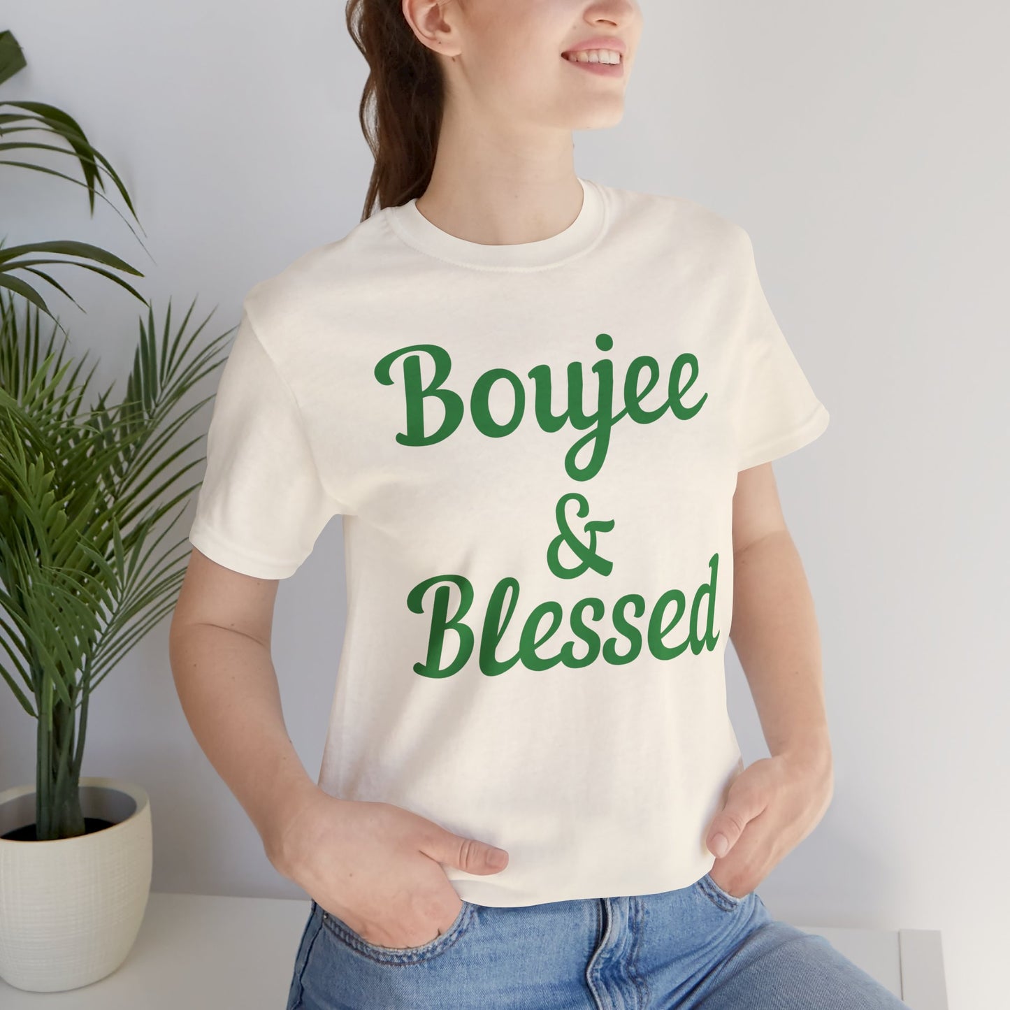 CUSTOMIZABLE Boujee & Blessed Jersey Tee