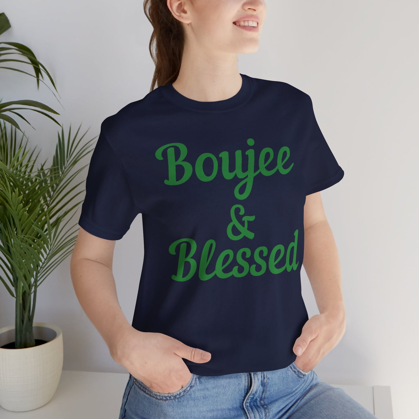 CUSTOMIZABLE Boujee & Blessed Jersey Tee
