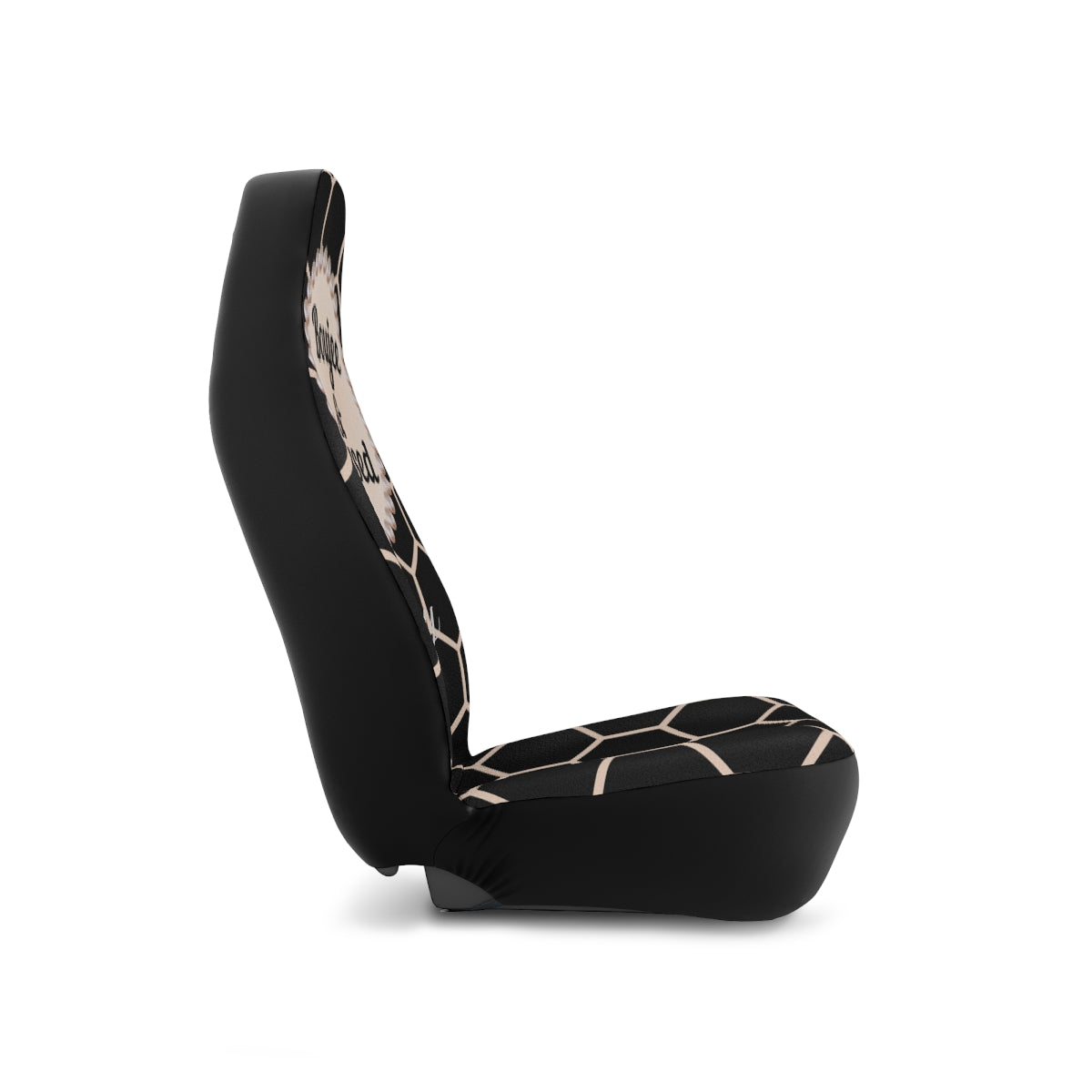 Personalized Boujee & Blessed Pearl-Emblem Car Seat Covers