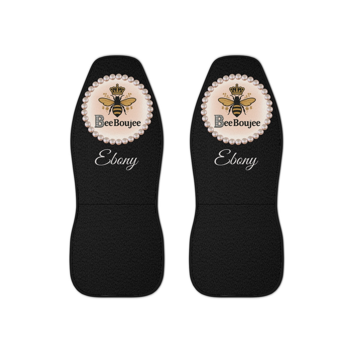 Personalized Bee Boujee Pearl-Emblem Car Seat Covers