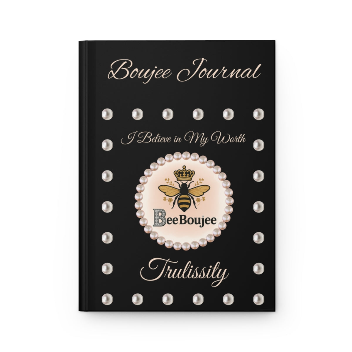 Personalized Bee Boujee Hardcover Journals (Matte & Honeycomb Editions)