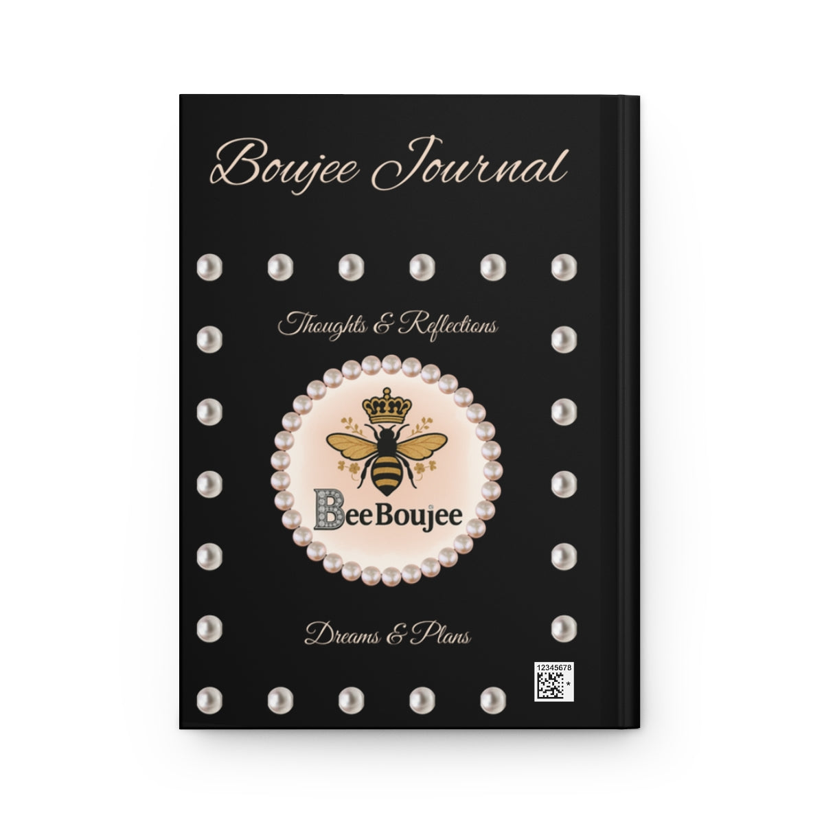 Personalized Bee Boujee Hardcover Journals (Matte & Honeycomb Editions)