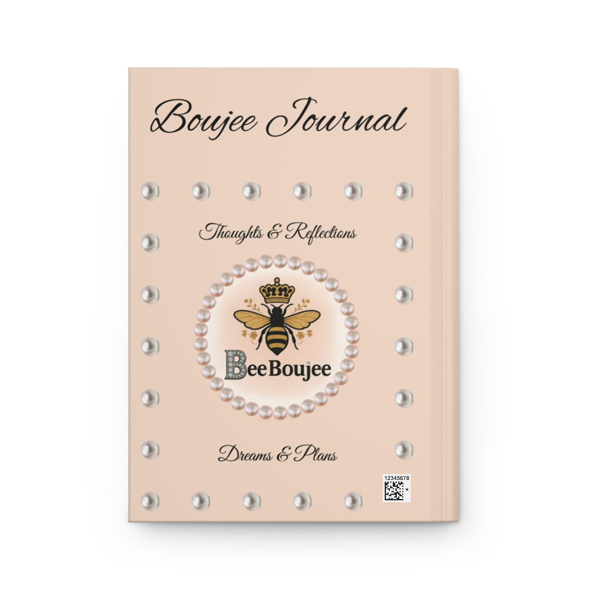 Personalized Bee Boujee Hardcover Journals (Matte & Honeycomb Editions)
