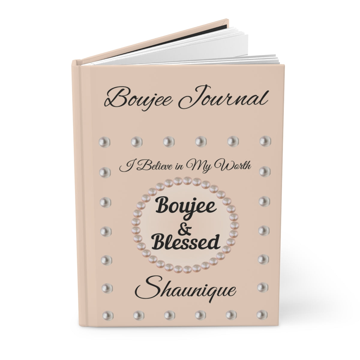 Personalized "Boujee & Blessed" Hardcover Journals (Matte & Honeycomb Editions)