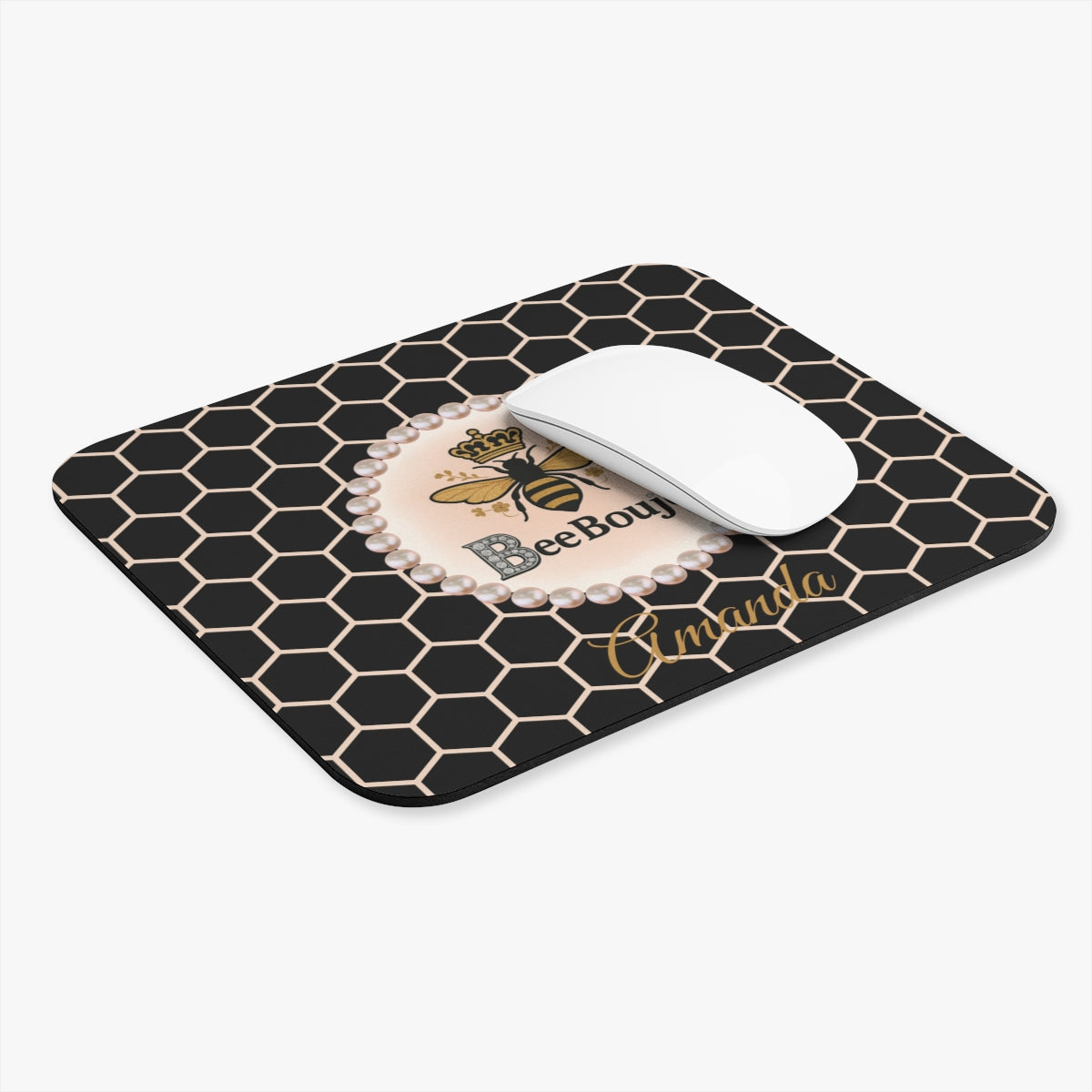 Personalized Bee Boujee Luxe Office Mouse Pad - 3 Designs