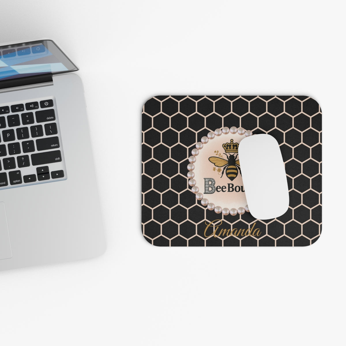 Personalized Bee Boujee Luxe Office Mouse Pad - 3 Designs
