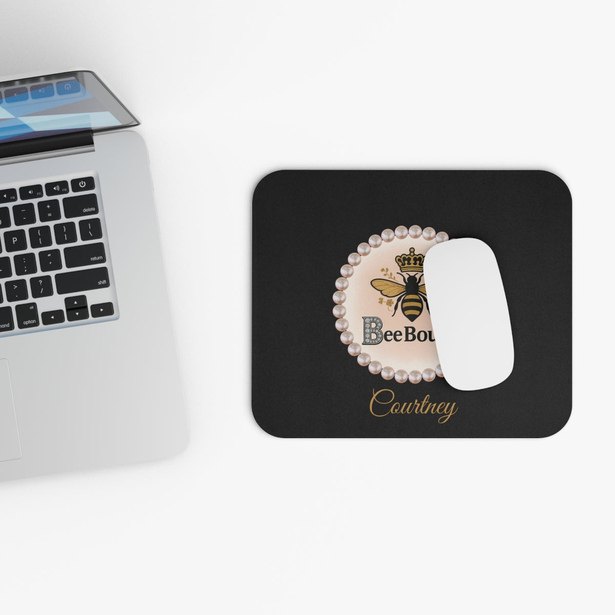 Personalized Bee Boujee Luxe Office Mouse Pad - 3 Designs