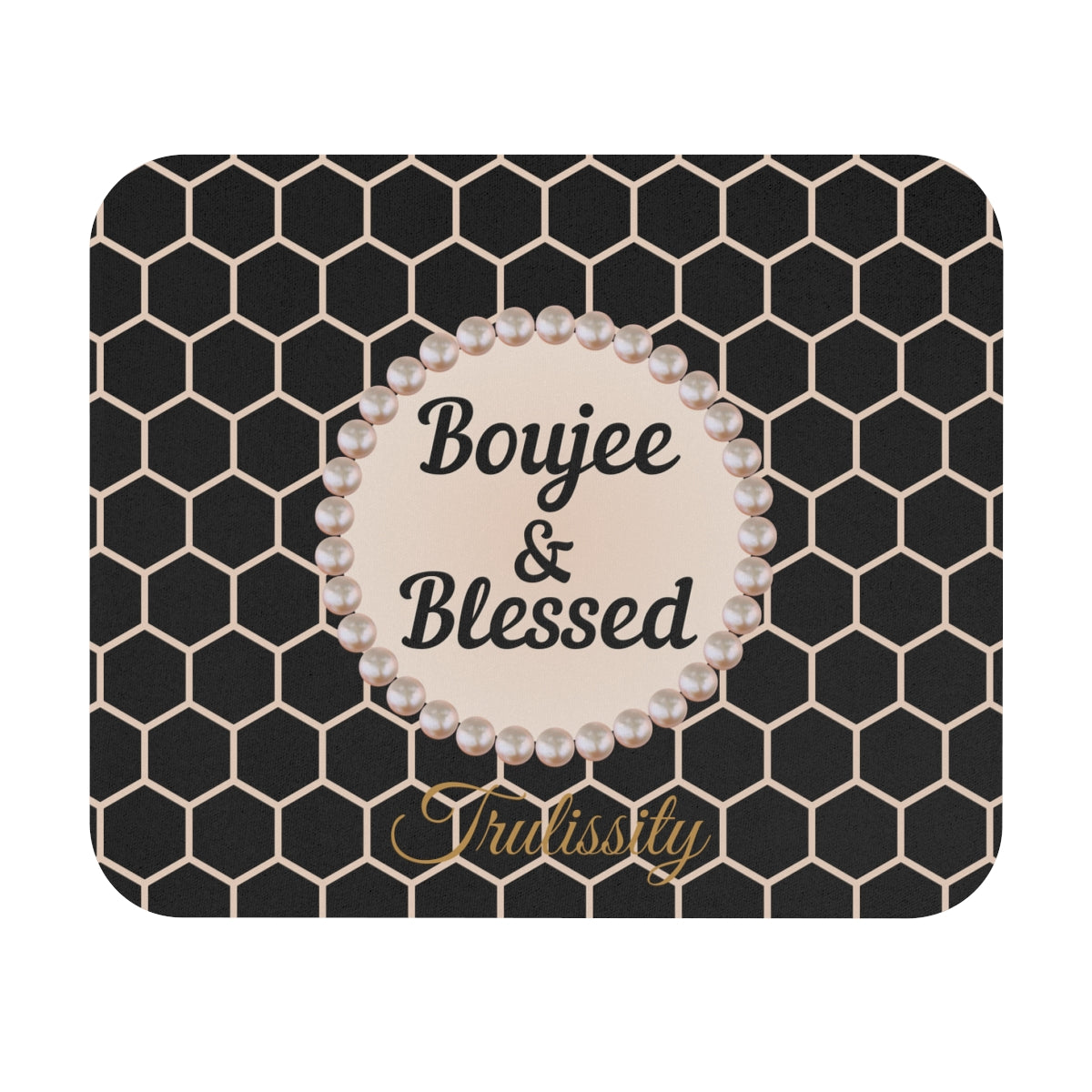 Personalized Boujee & Blessed Luxe Office Mouse Pad - 3 Designs