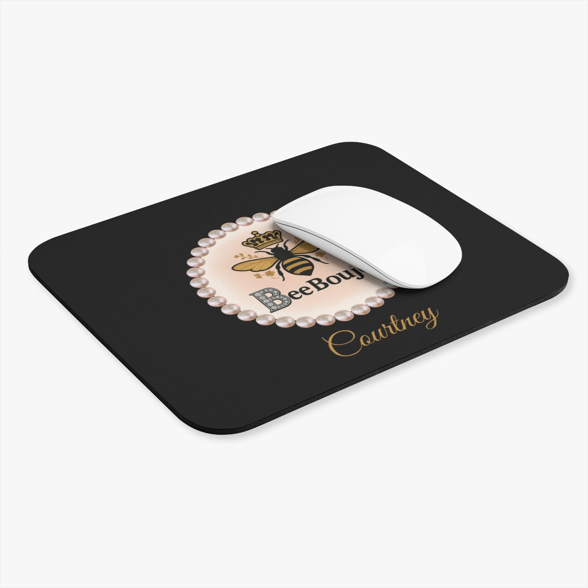 Personalized Bee Boujee Luxe Office Mouse Pad - 3 Designs