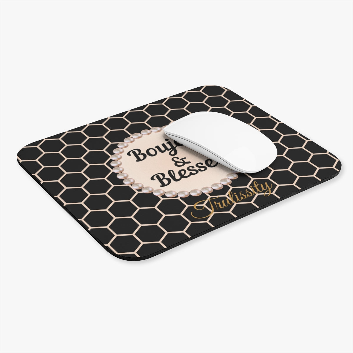 Personalized Boujee & Blessed Luxe Office Mouse Pad - 3 Designs