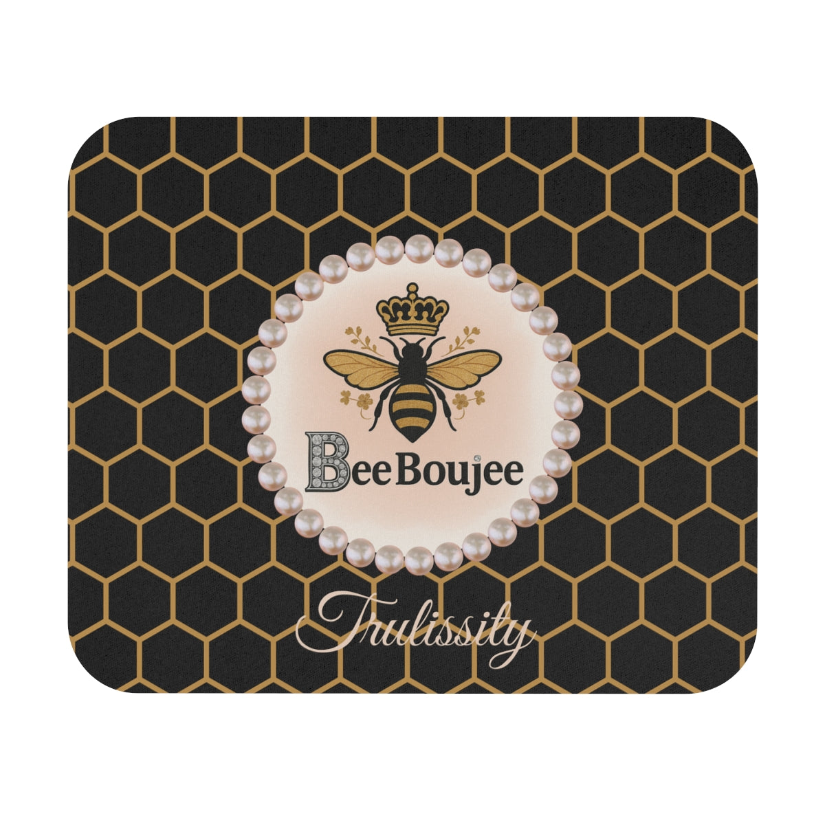 Personalized Bee Boujee Luxe Office Mouse Pad - 3 Designs