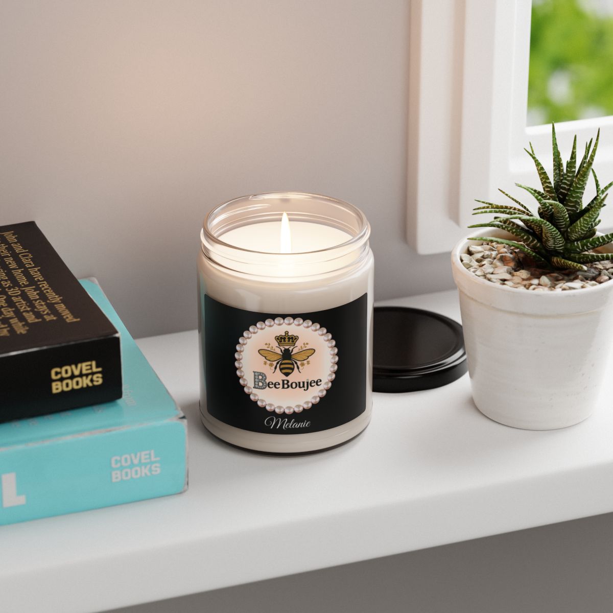 Personalized Bee Boujee 9 oz Scented Soy Candle, 9oz