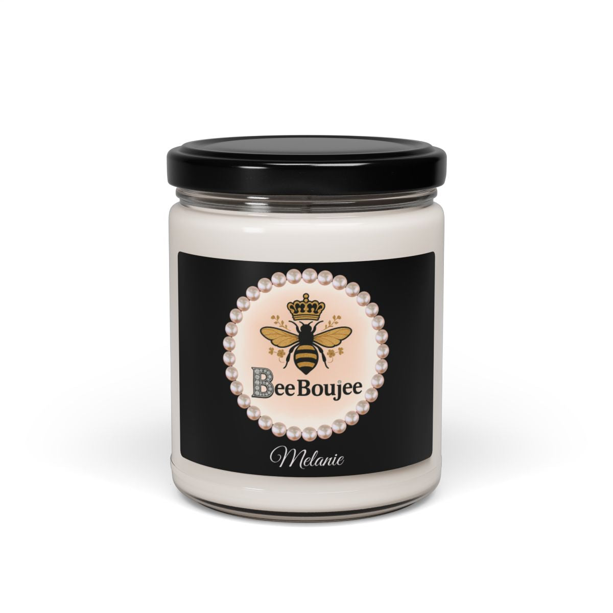 Personalized Bee Boujee 9 oz Scented Soy Candle, 9oz